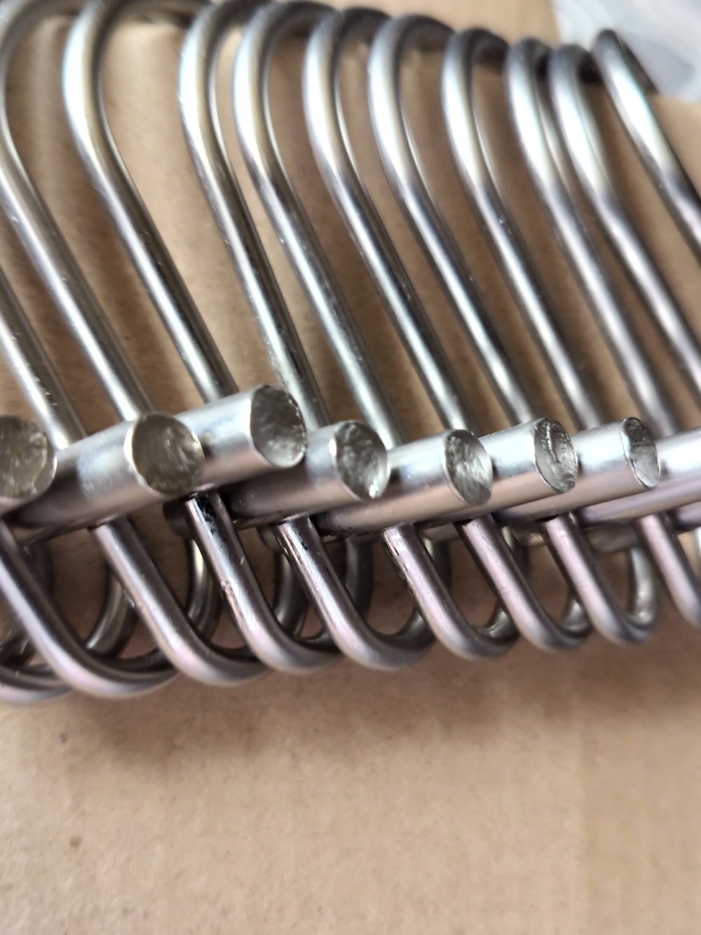 Sunlit Rust Resistant Set of 12 S-Hook Hangers - Silver Color